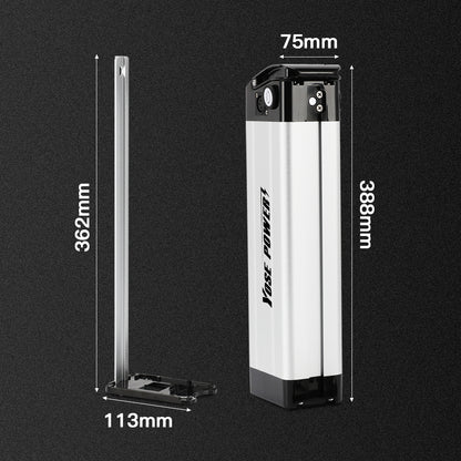 48V 10.4Ah Ebike Phylion XH370-10J Battery 18650 Seat Tube Ebike Battery with USB ,Charger,KEY,Discharge Connector  This battery can be used in the following bicycles (incomplete statistics):  Prophete ( Real ) Lidl (Trio) McKenzie Frisbee RSM Bikes Mobilist Atala Extrafolding Movena Faltrad